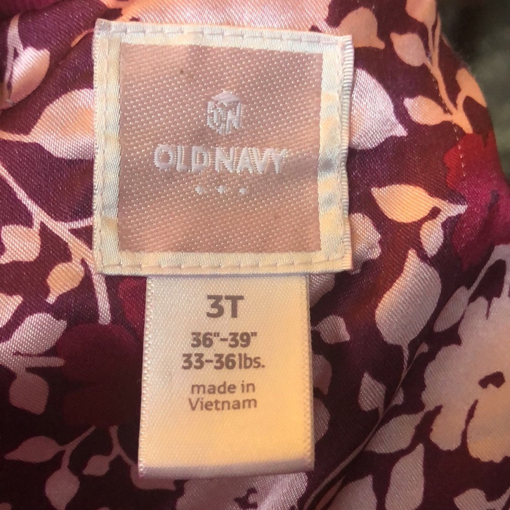 🔹4 for $30 Old Navy Mid-weight Pink Corduroy Jacket, size 3T - Picture 4 of 5